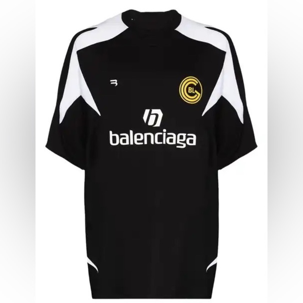 Balenciaga Logo Print Soccer T-shirt